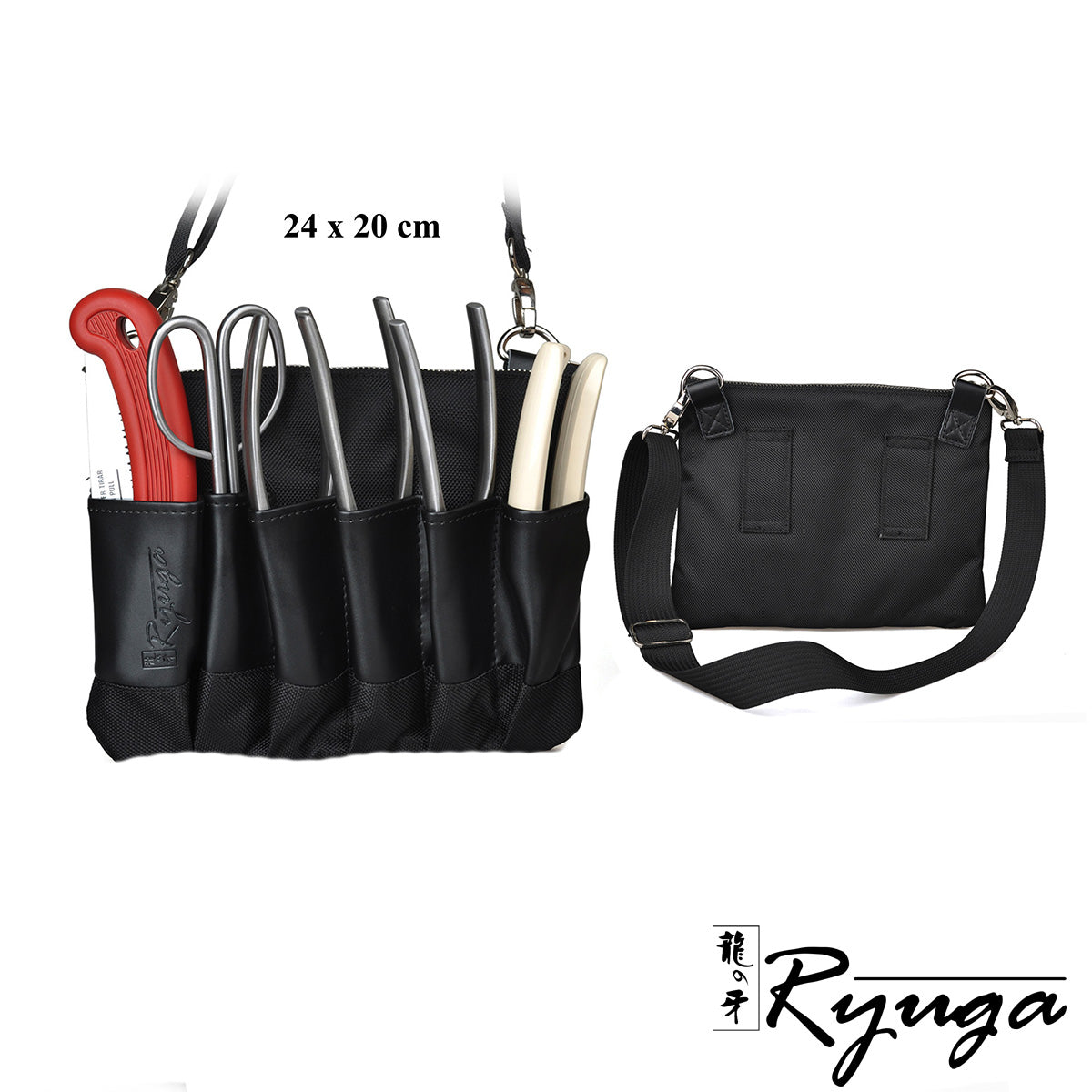 BAG-3 Tool Roll w/ Belt 6 Pockets + Zippered Pouch