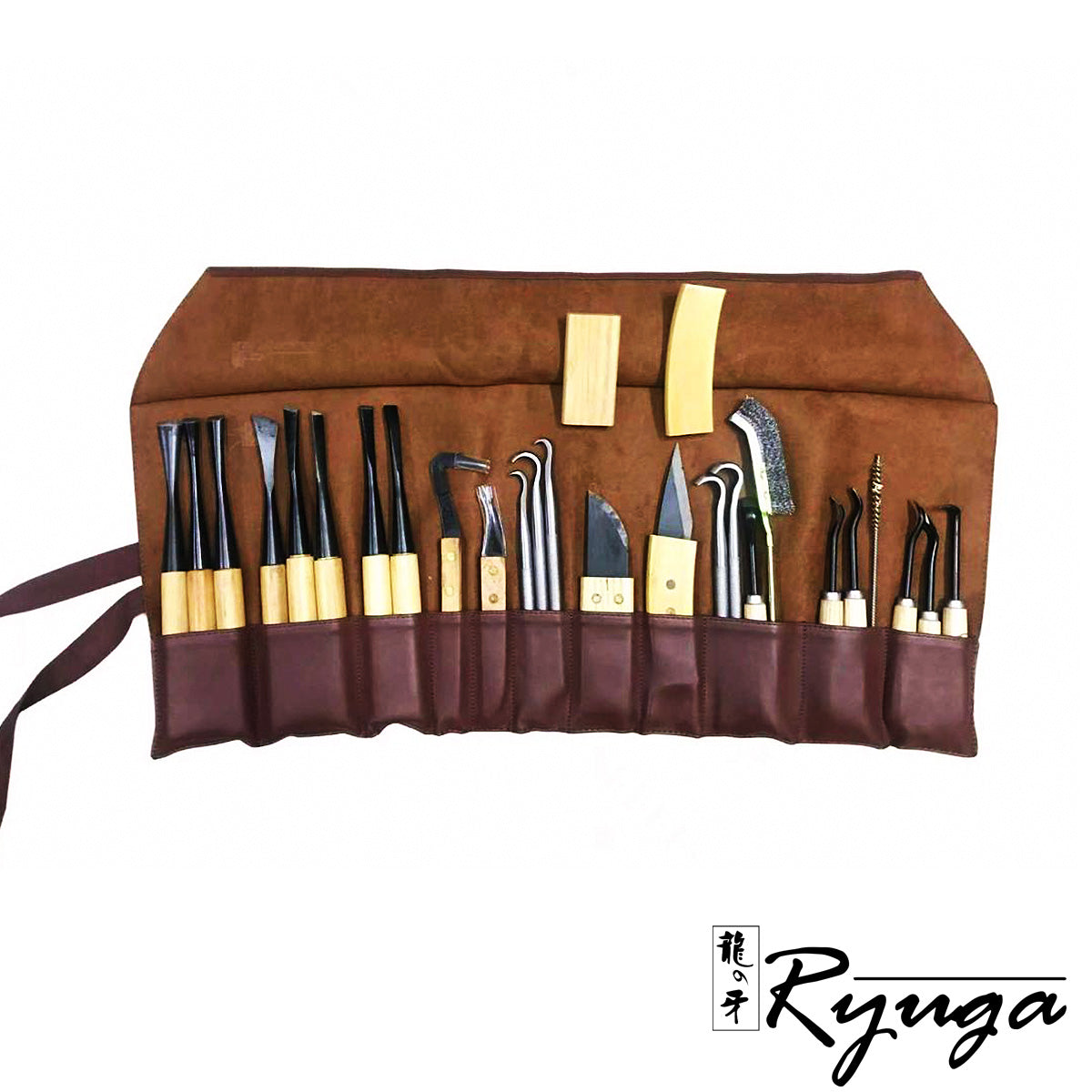 CT-SET Carving Set - 25 Pcs in Leatherette Roll